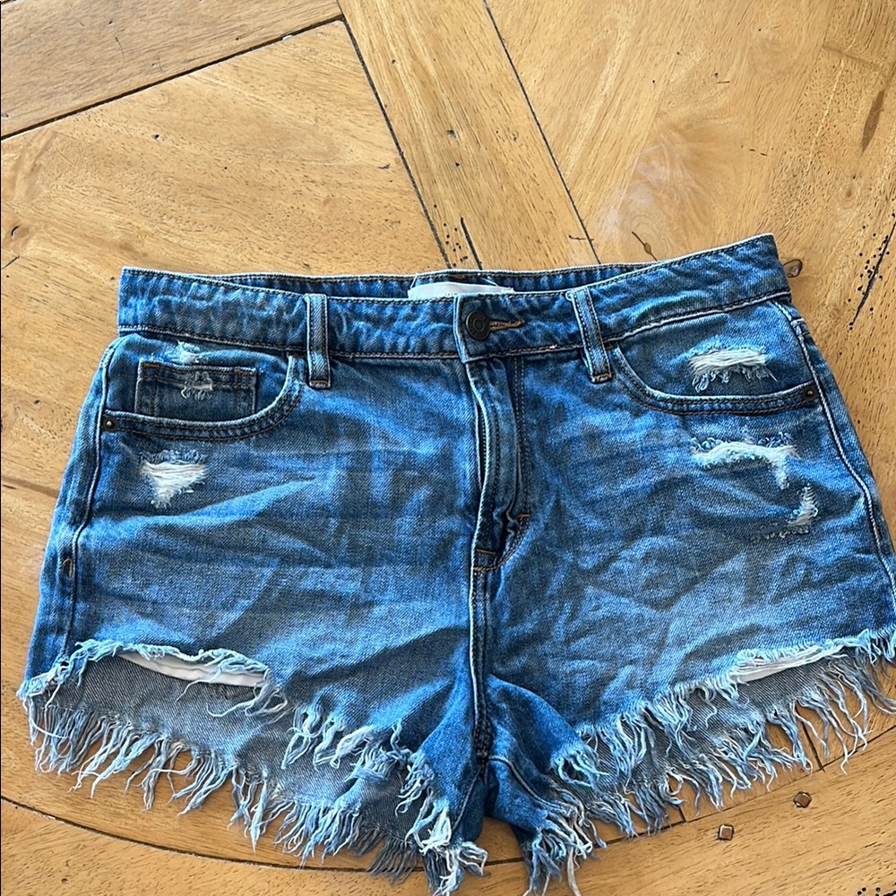 Denim Distressed Women's Shorts